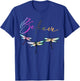 Believe Dragonfly Watercolor Art Insect Lover T-Shirt - T-Shirt | Royal