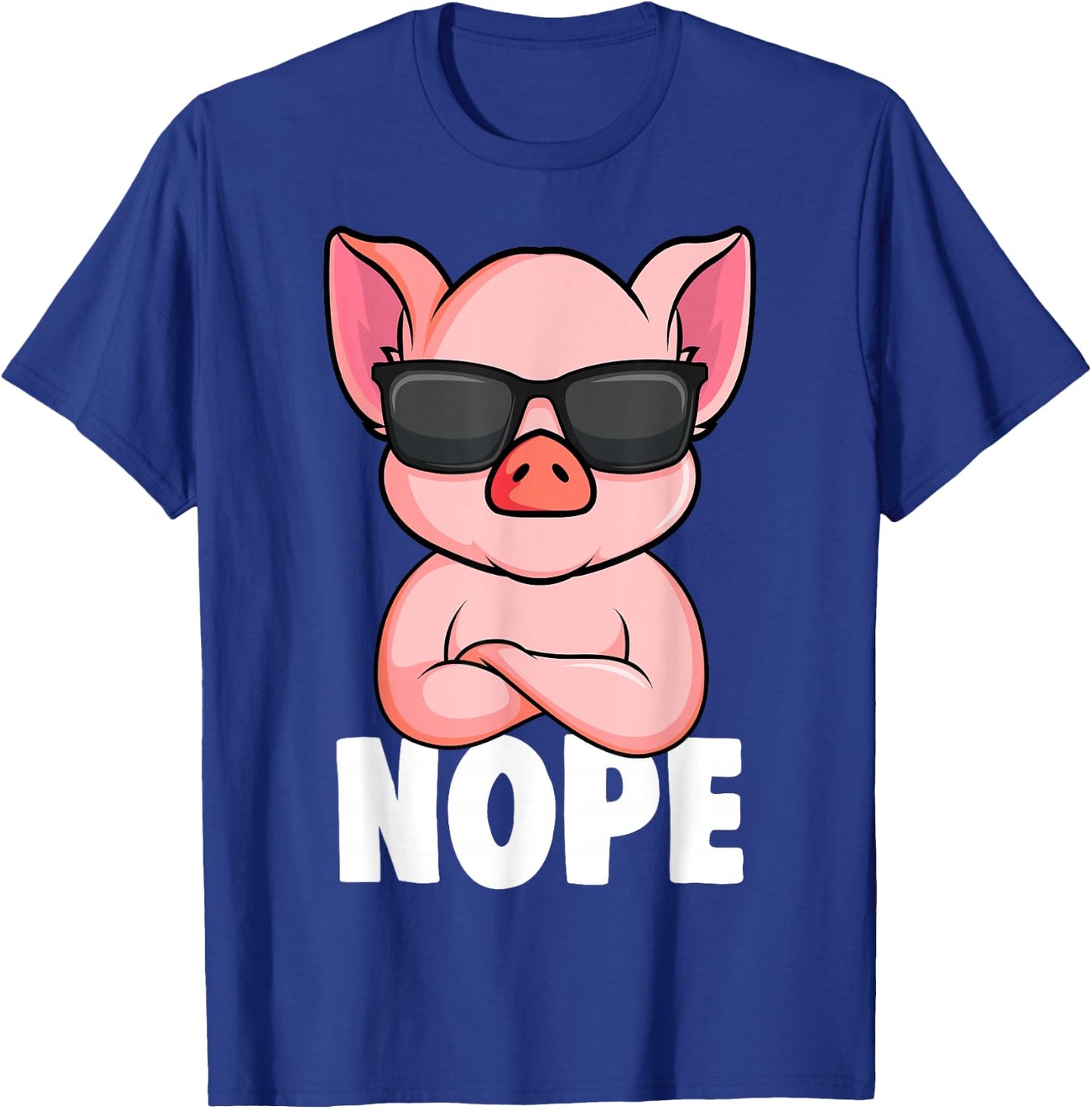 Pigs Nope Pig Kids Girls Pig , black, s T-Shirt - T-Shirt | Royal
