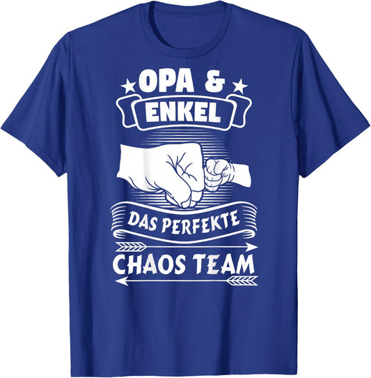 Opa & Enkel Das perfekte Chaos Team Partnerlook Großvater T-Shirt - T-Shirt | Royal
