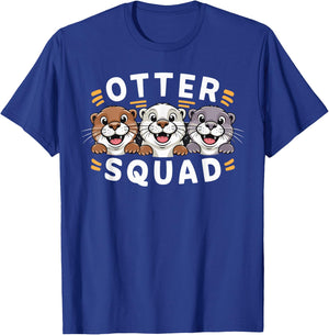 Otter Squad Design for Otter Lover Stuff | Kids Otter T-Shirt - T-Shirt | Royal