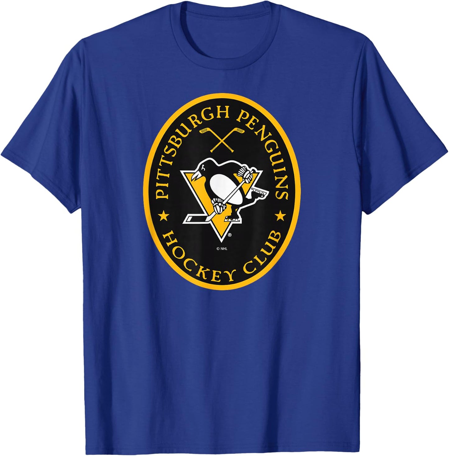 Pittsburgh Penguins Iconic Dark Heather Officially Licensed T-Shirt - T-Shirt | Royal