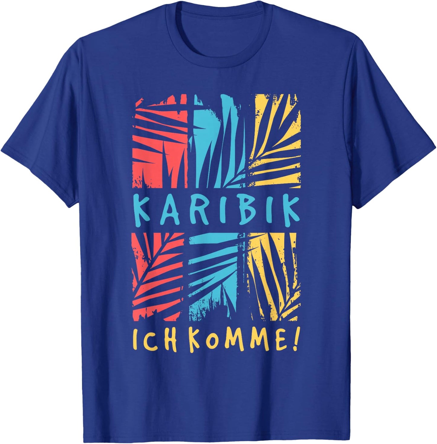 Karibik with German Text "Ich Komme Holiday Travel Fernweh Caribbean, black, s T-Shirt - T-Shirt | Royal