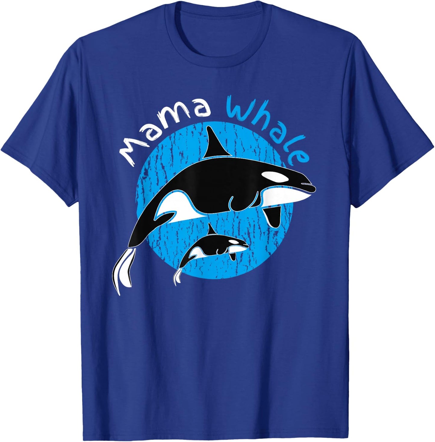 Mama Whale Mom Mother's Day Pregnancy Whale Child T-Shirt - T-Shirt | Royal
