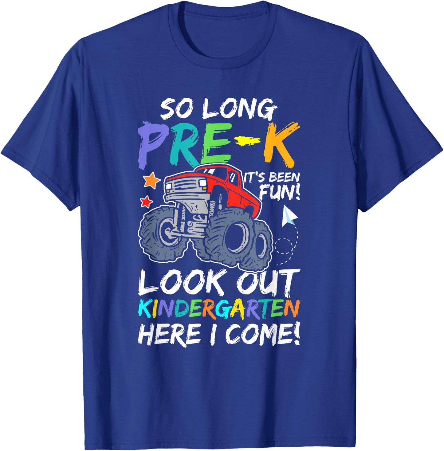So Long Pre-K Kindergarten Here I Come pre-k graduation T-Shirt - T-Shirt | Royal