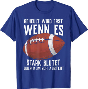 American Football Men's Children's Football Player , black T-Shirt - T-Shirt | Royal
