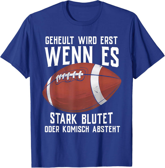 American Football Men's Children's Football Player , black T-Shirt - T-Shirt | Royal