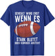 American Football Men's Children's Football Player , black T-Shirt - T-Shirt | Royal