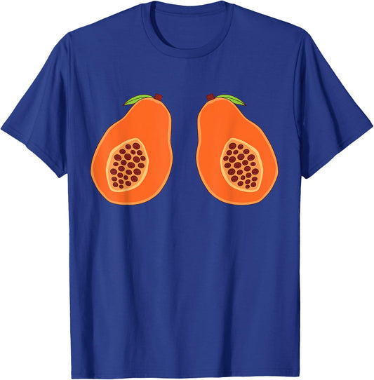 Papayas Fruit Lover Summer Fruit Ripe Papaya Fruit Papaya T-Shirt - T-Shirt | Royal