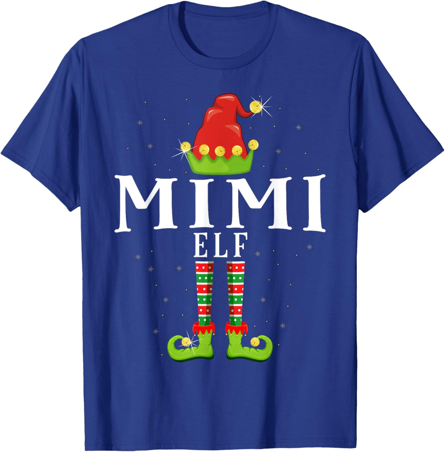 Mimi Elf Christmas Matching Xmas Pajama T-Shirt - T-Shirt | Royal
