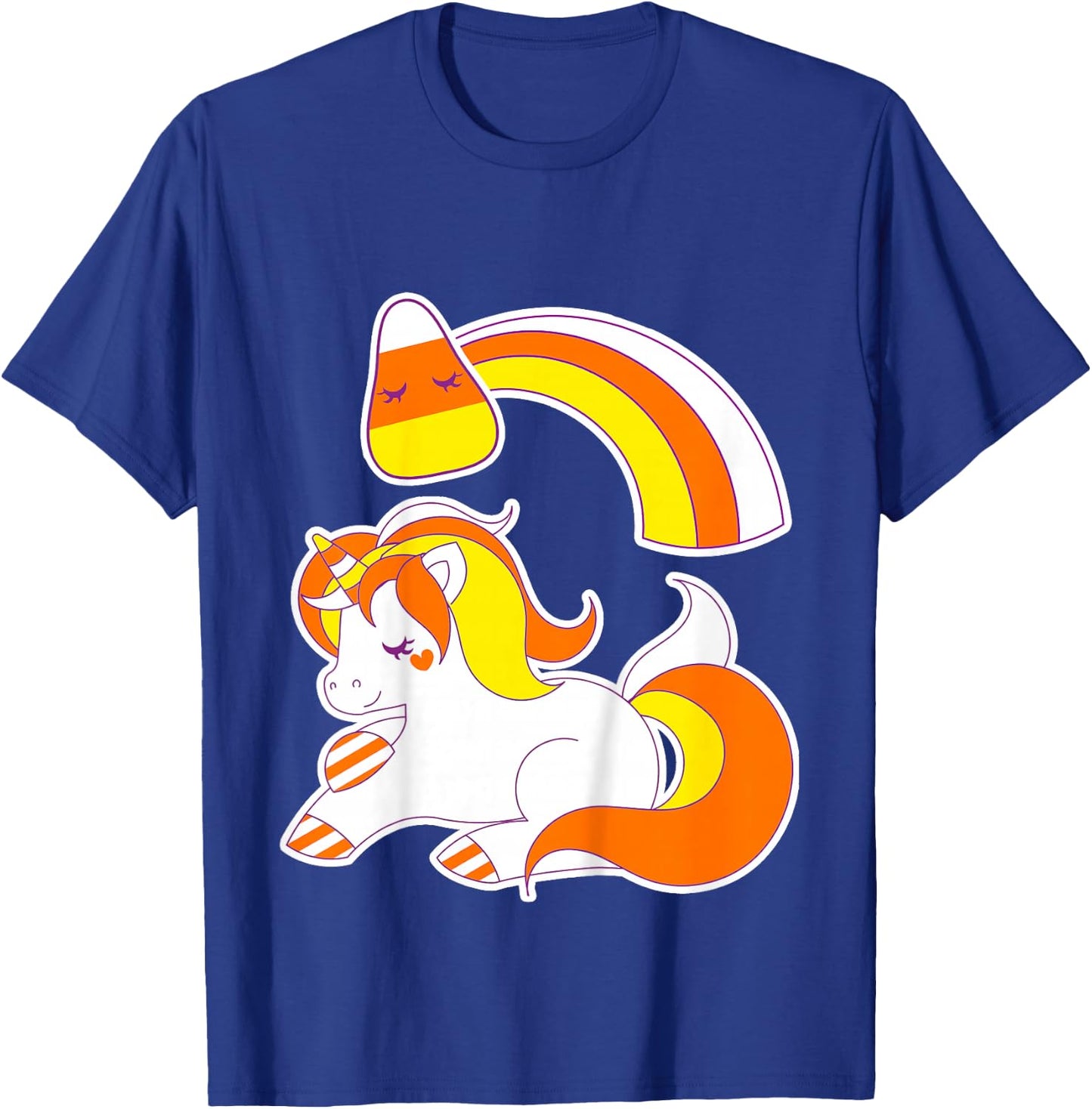 Toddler Halloween Unicorn Candy Corn for Girls Fall T-Shirt - T-Shirt | Royal