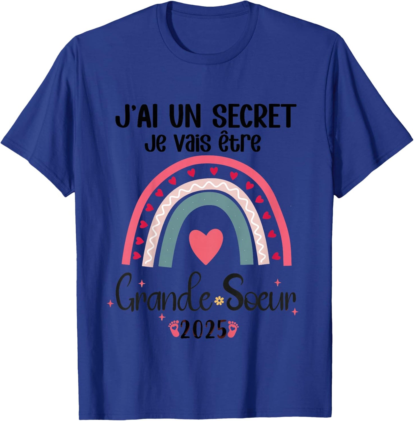 Child Future Big Sister 2025 Je Vais Etre Grande Soeur , white, 2 T-Shirt - T-Shirt | Royal