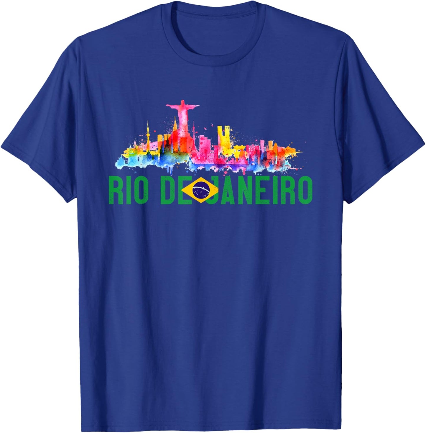 Rio De Janeiro Sugarloaf Mountain Christ The Redeemer Statue T-Shirt - T-Shirt | Royal