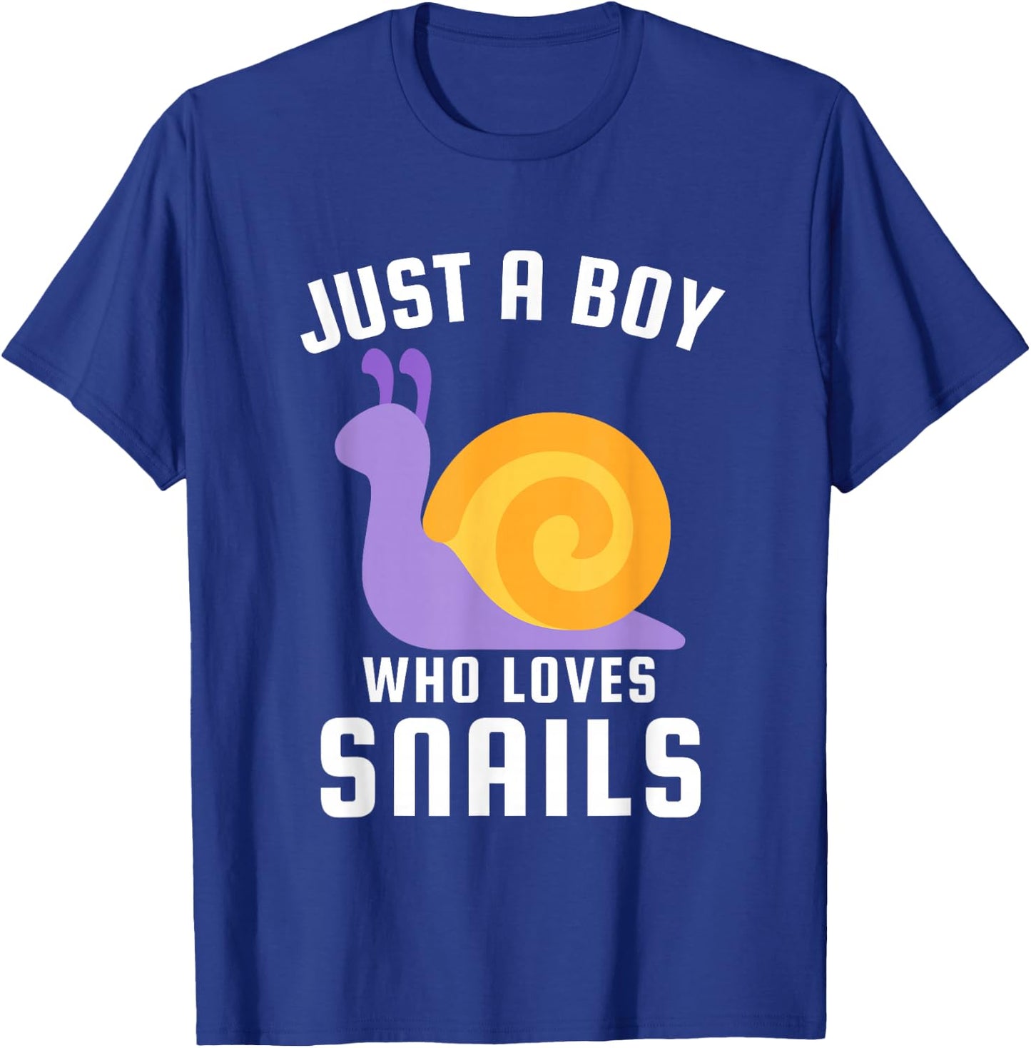 Just a Boy Who Loves Snails T-Shirt - T-Shirt | Royal