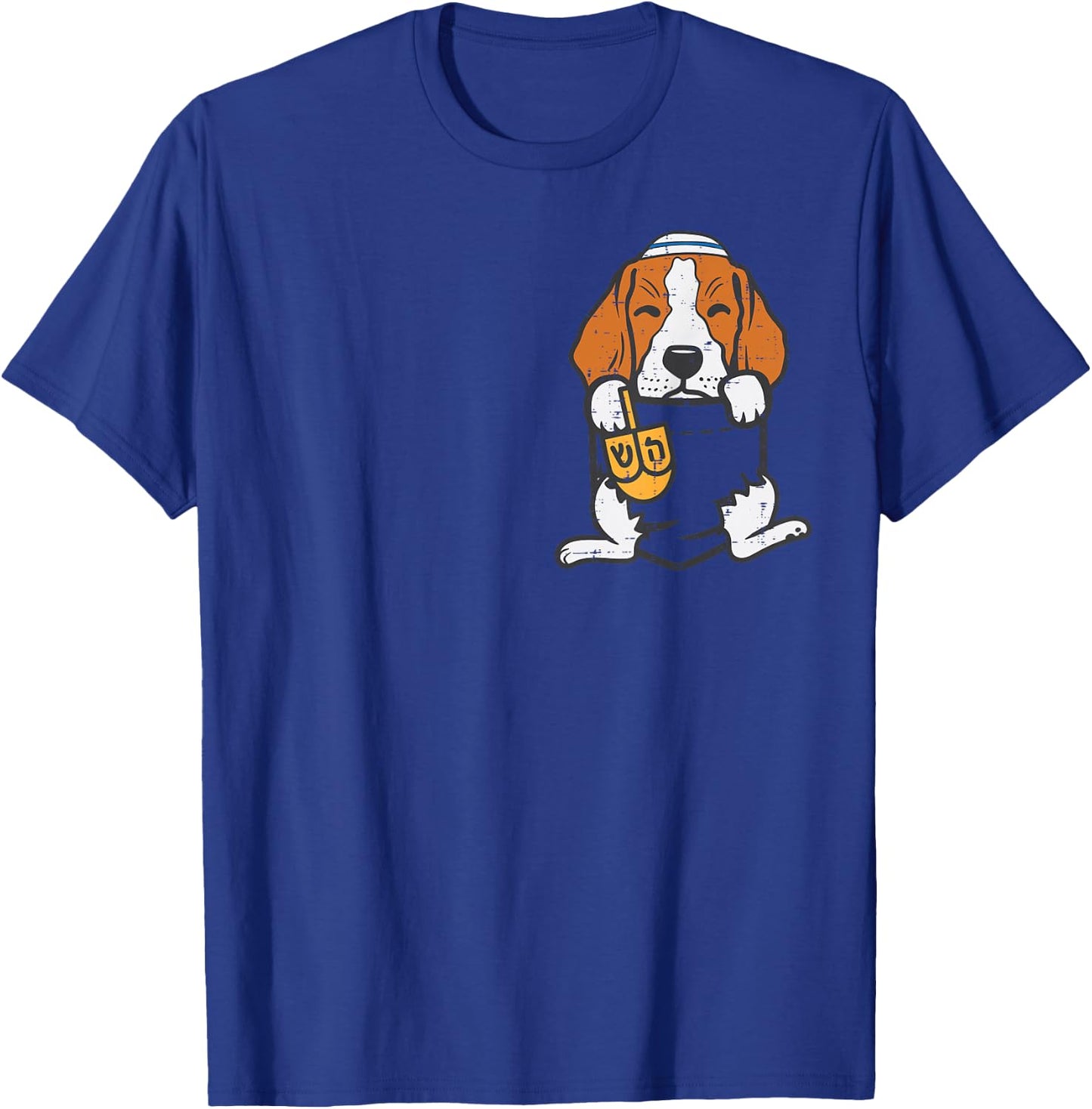 Jewish Pocket Dog Beagle Hanukkah Pajamas Chanukah PJs Women T-Shirt - T-Shirt | Royal