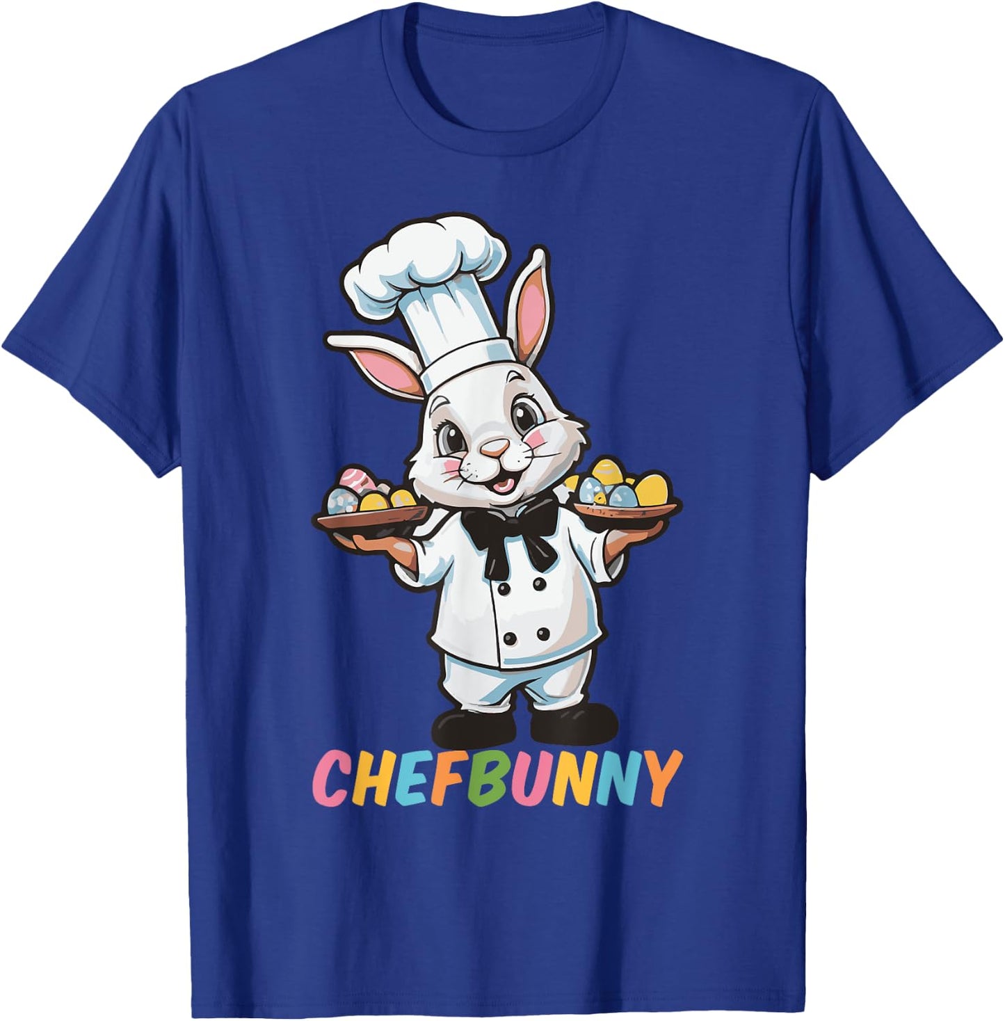 Chefbunny Cook Hare Funny Easter Day Men Women Easter Bunny T-Shirt - T-Shirt | Royal