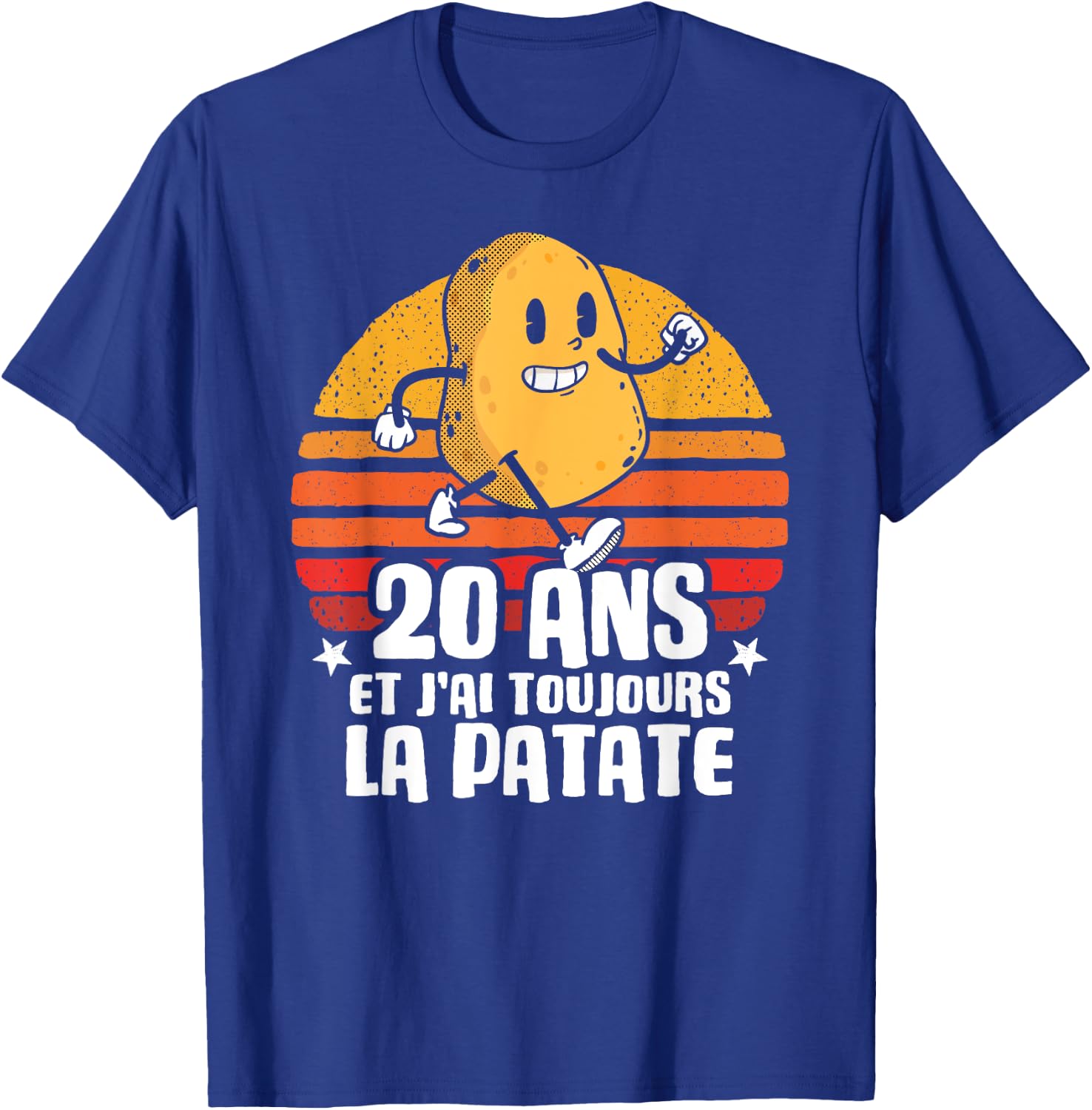 Anniv Gift 20 Years Birthday Decoration 20 Years Potato T-Shirt - T-Shirt | Royal