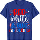 Retro Red White And Blue Family Crew Patriotic 4th Of July T-Shirt - T-Shirt | Royal