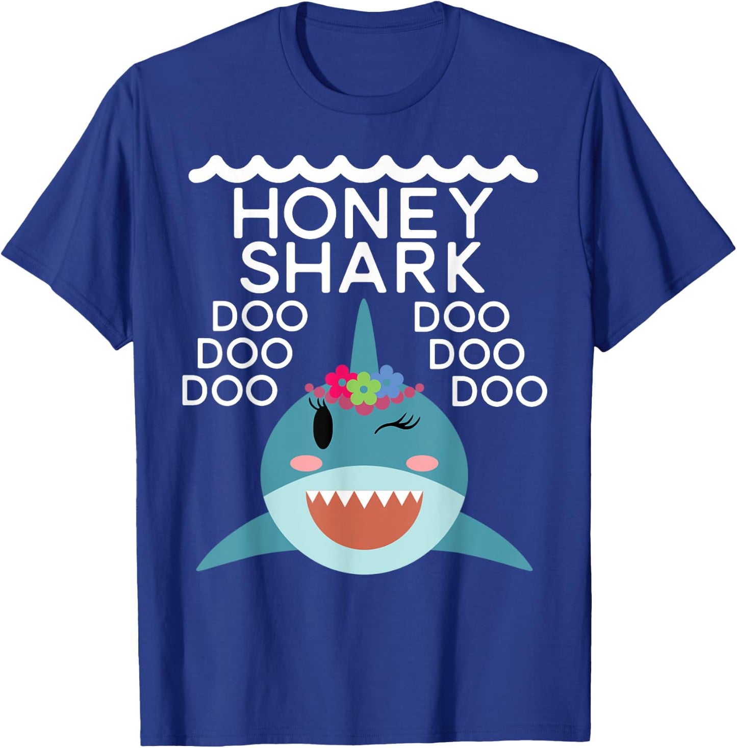 Honey Shark shirt Matching Family Shirts Shark T-Shirt - T-Shirt | Royal