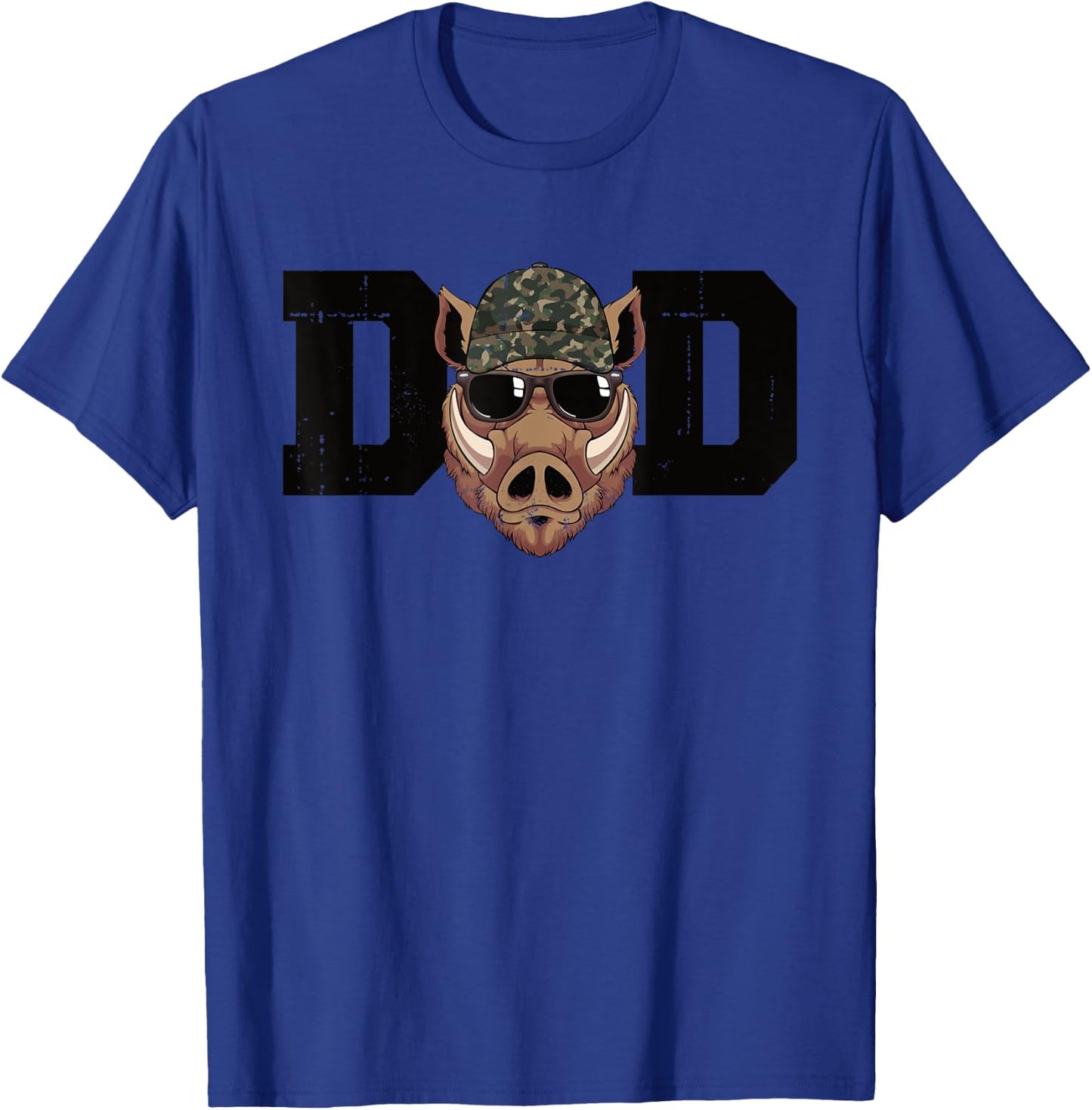 Men Dad Boar Hunter Father's Day Boar Hunting Dad T-Shirt - T-Shirt | Royal
