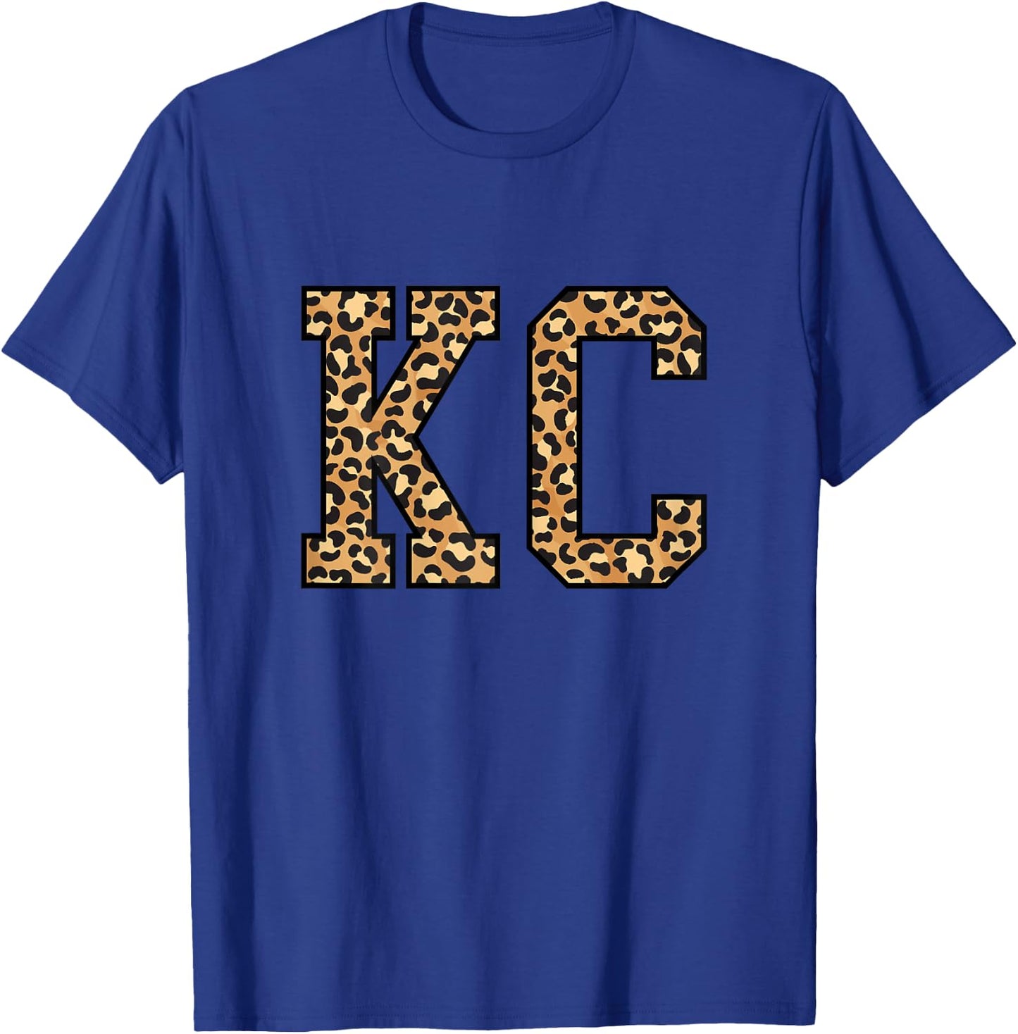 KC Leopard Pattern Kansas City T-Shirt - T-Shirt | Royal