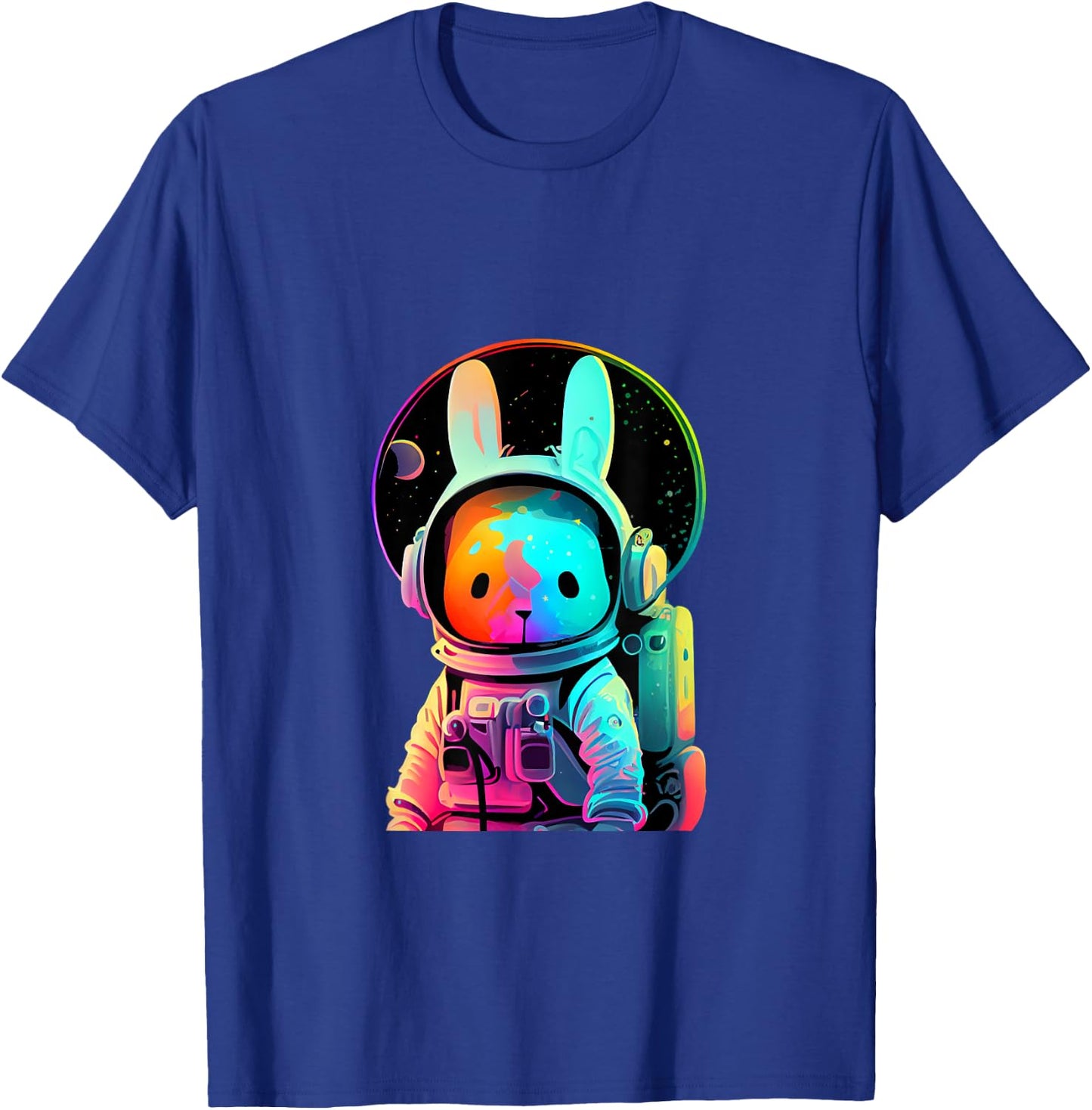 Easter Bunny Astronaut T-Shirt - T-Shirt | Royal