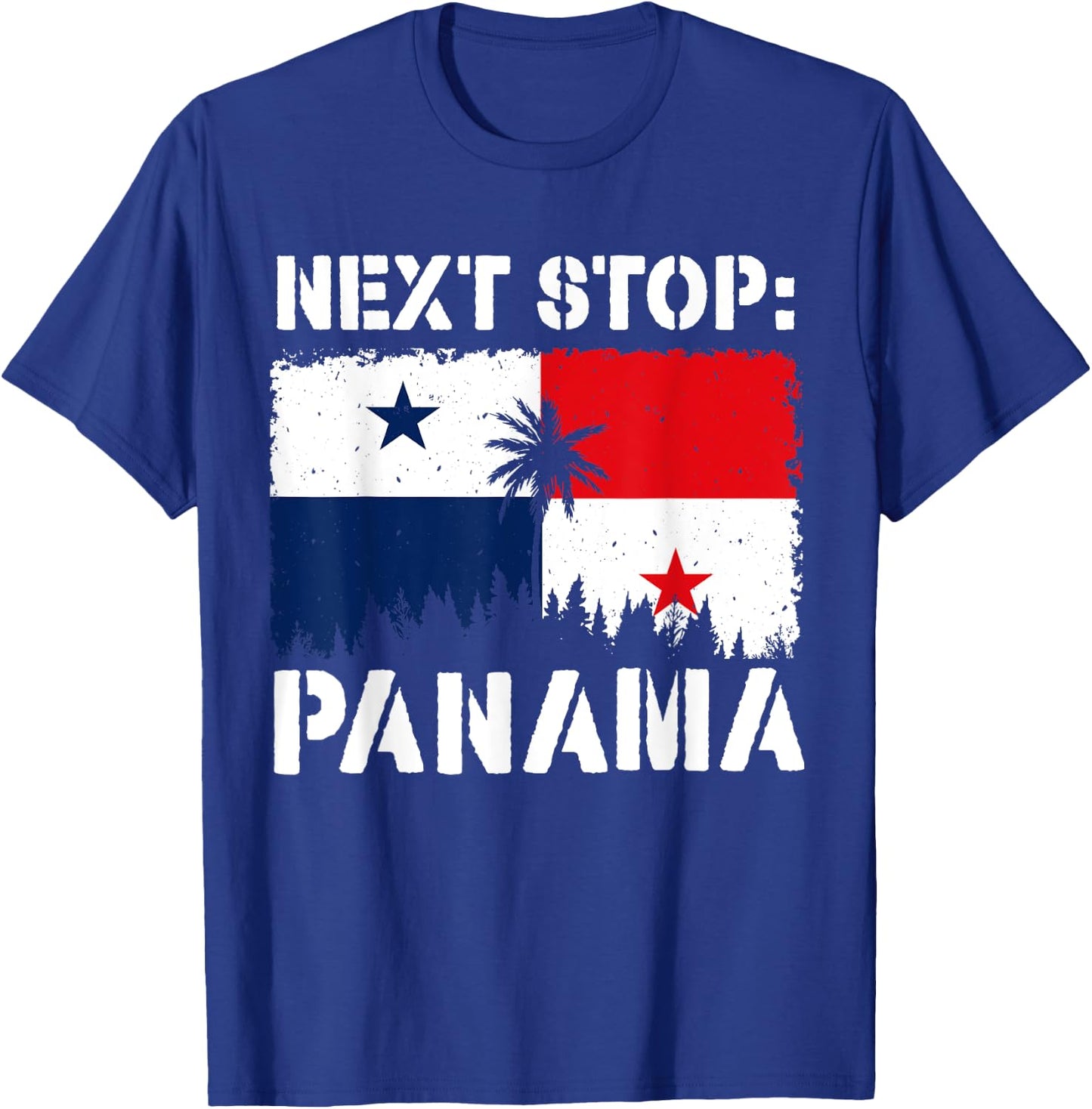 Panama City Next Stop Panama Flag Tropical Beach Vacation Women T-Shirt - T-Shirt | Royal