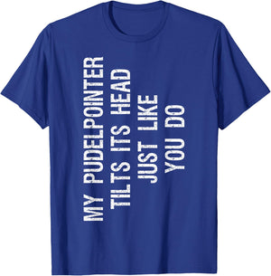 Pudelpointer Dog -Adults & Kids Funny - Black, Small, Short Sleeve T-Shirt - T-Shirt | Royal