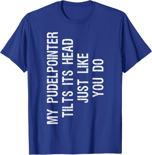 Pudelpointer Dog -Adults & Kids Funny - Black, Small, Short Sleeve T-Shirt - T-Shirt | Royal