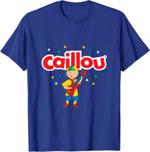 Caillou Plays Guitar , blue, s T-Shirt - T-Shirt | Royal