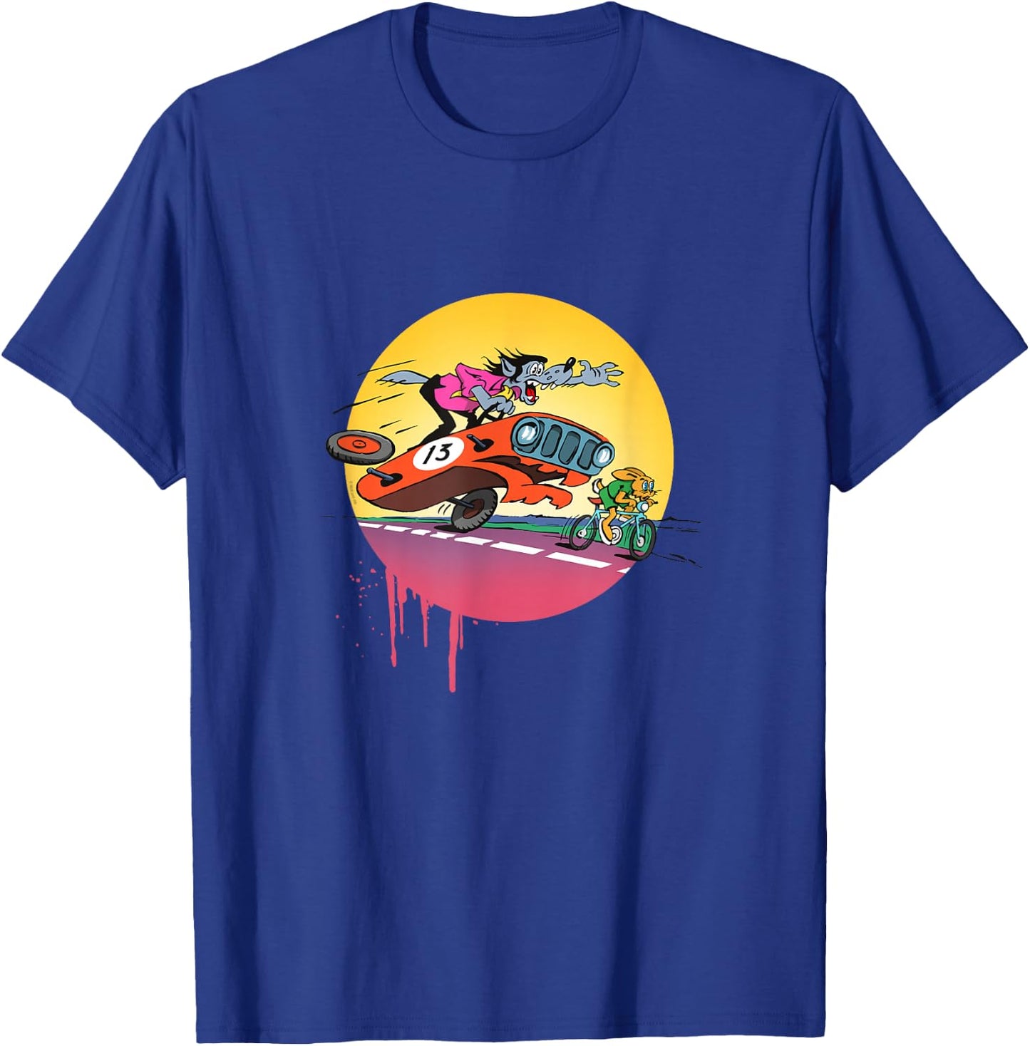 Hase & Wolf - Nu, pogodi! Hase & Wolf - Nu pogodi! Autojagd T-Shirt - T-Shirt | Royal