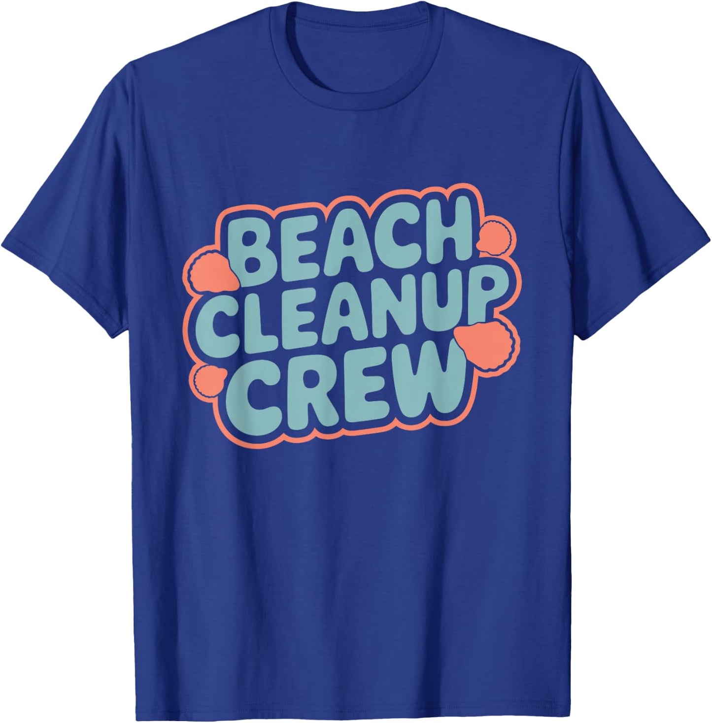 Beach Clean-Up Volunteer Ocean Conservation Eco-Friendly T-Shirt - T-Shirt | Royal