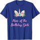 Mom Of The Birthday Girls Unicorn Twin Mother Theme Party T-Shirt - T-Shirt | Royal