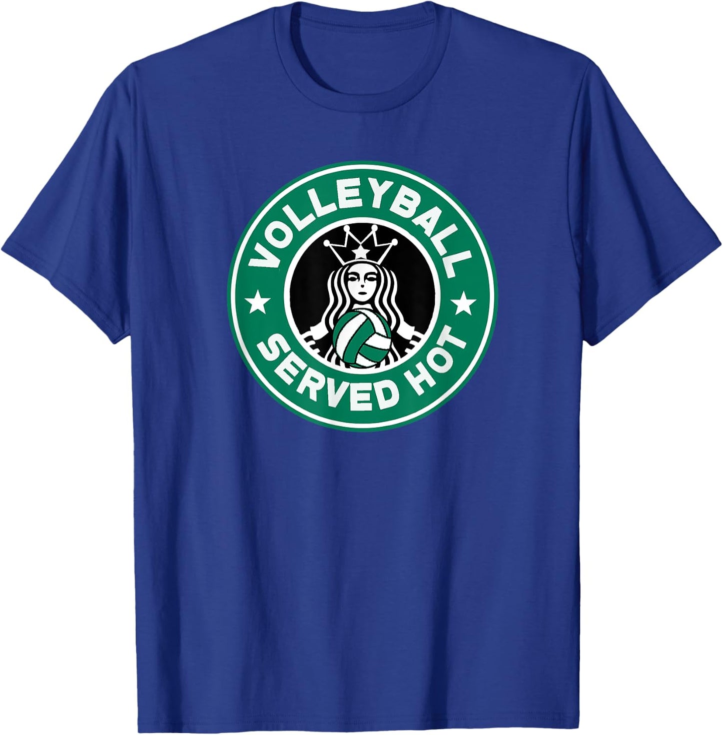 Funny Volleyball Served Hot Perfect for Teen Girl Players T-Shirt - T-Shirt | Royal