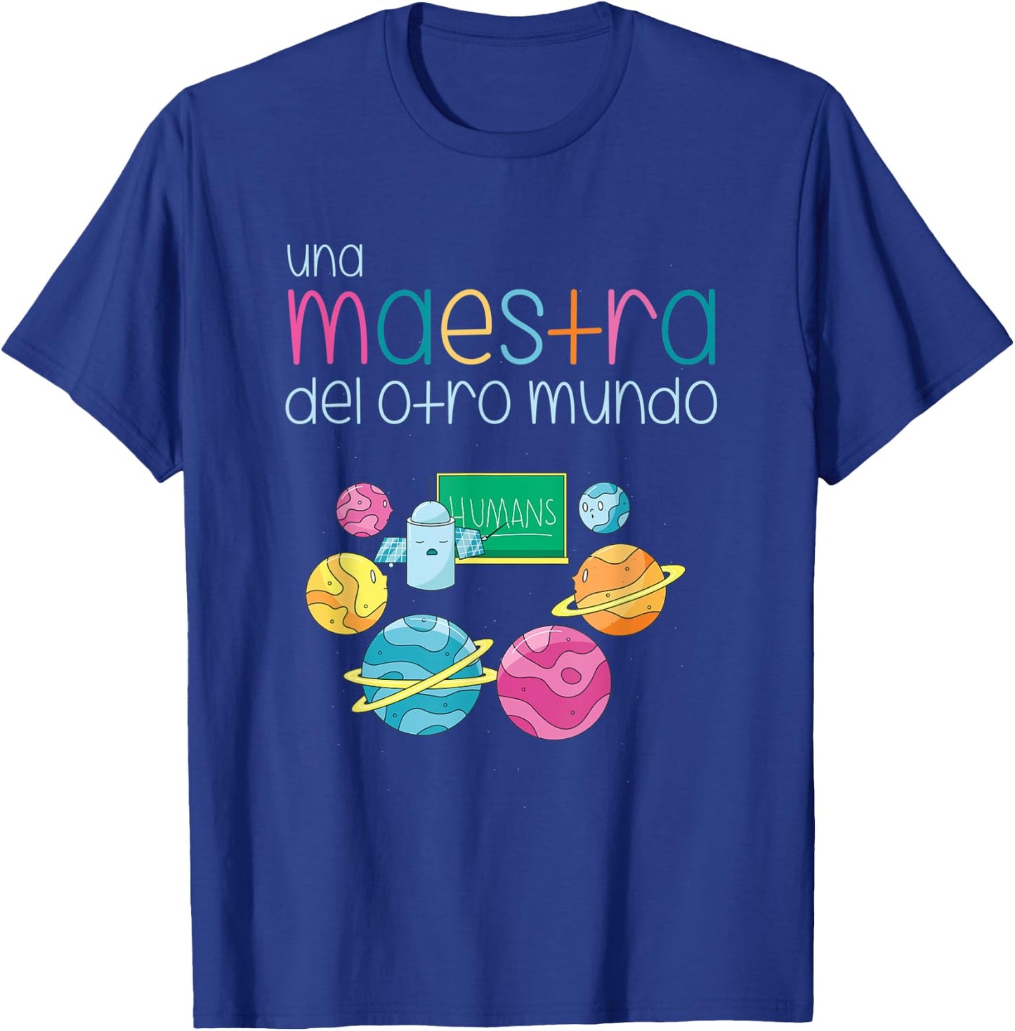 Planets Spanish Teacher Regalos Para Maestra Bilingue T-Shirt - T-Shirt | Royal