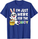 Funny Easter Bunny I'm Just Here for Easter Candy Kids Boys Small T-Shirt - T-Shirt | Royal
