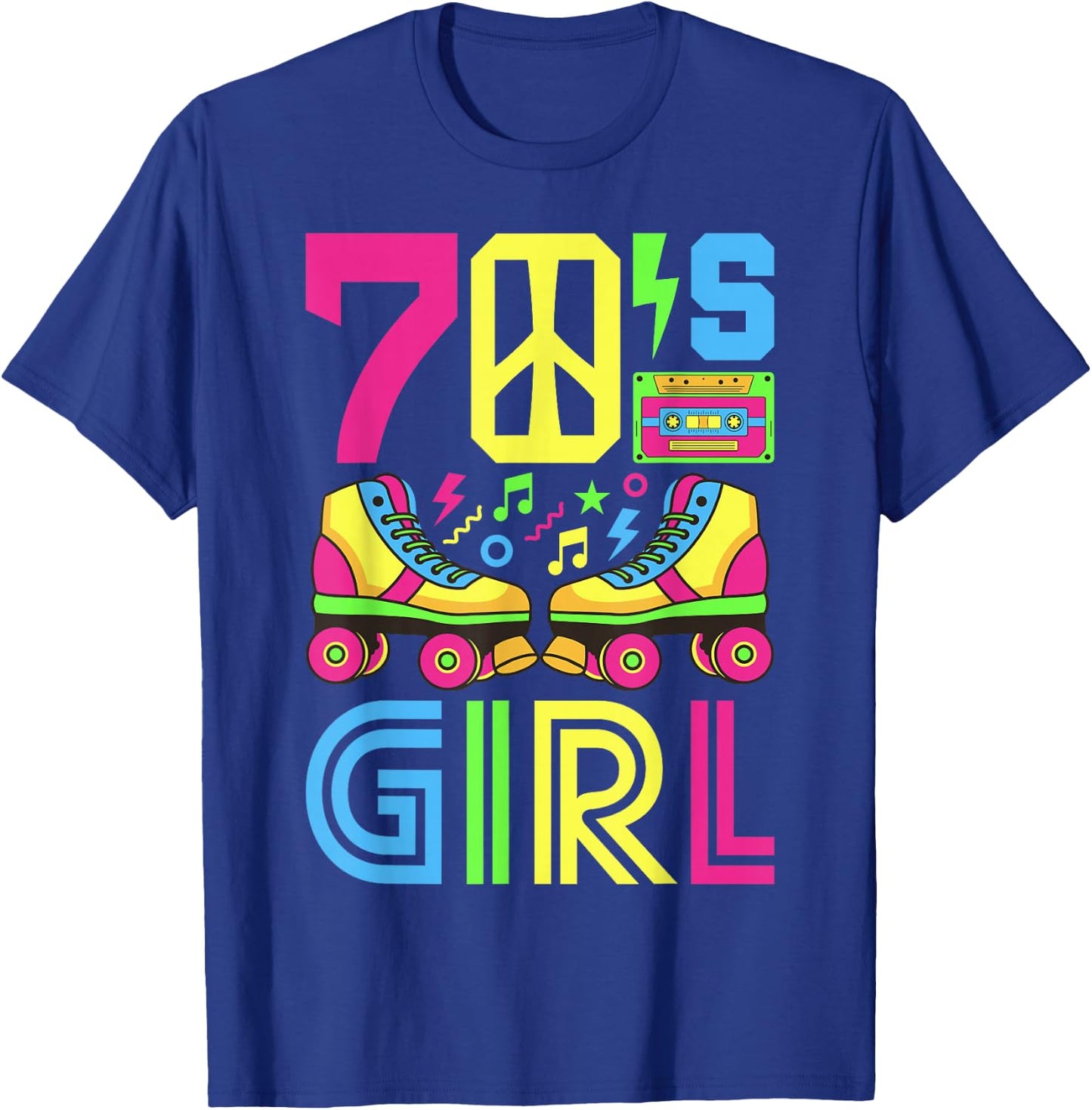 70s Girl 70s Outfit 70s Costume 70s Party 70s , black T-Shirt - T-Shirt | Royal