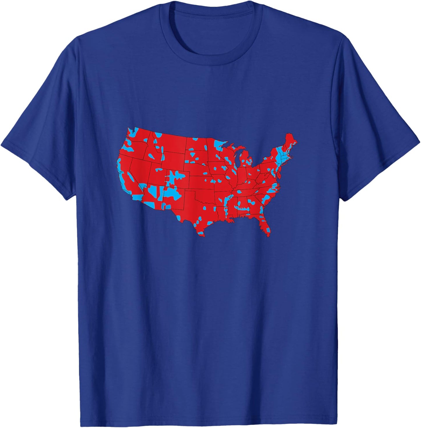 USA Map Election Results Trump T-Shirt - T-Shirt | Royal