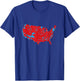 USA Map Election Results Trump T-Shirt - T-Shirt | Royal