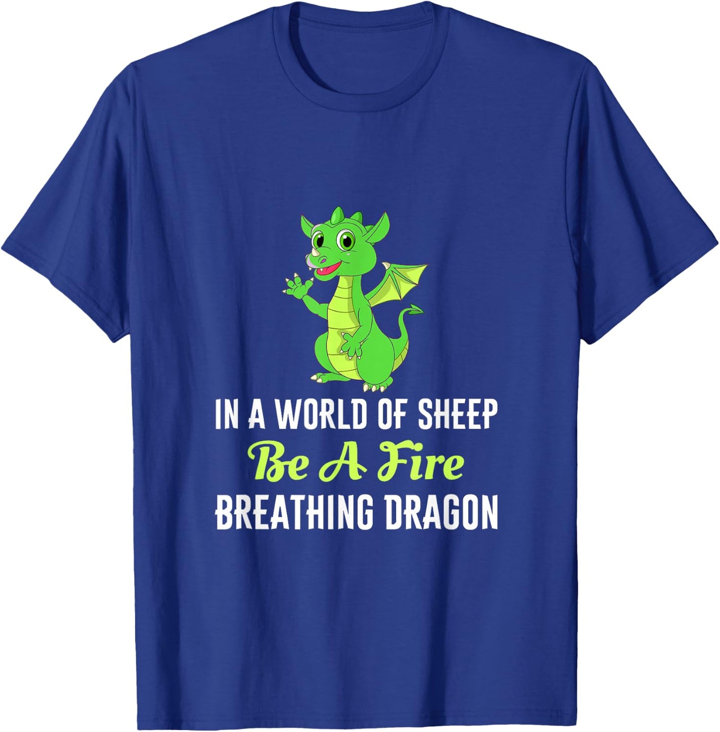 Dragons Mythical Creature Fire Breathing Dragon T-Shirt - T-Shirt | Royal