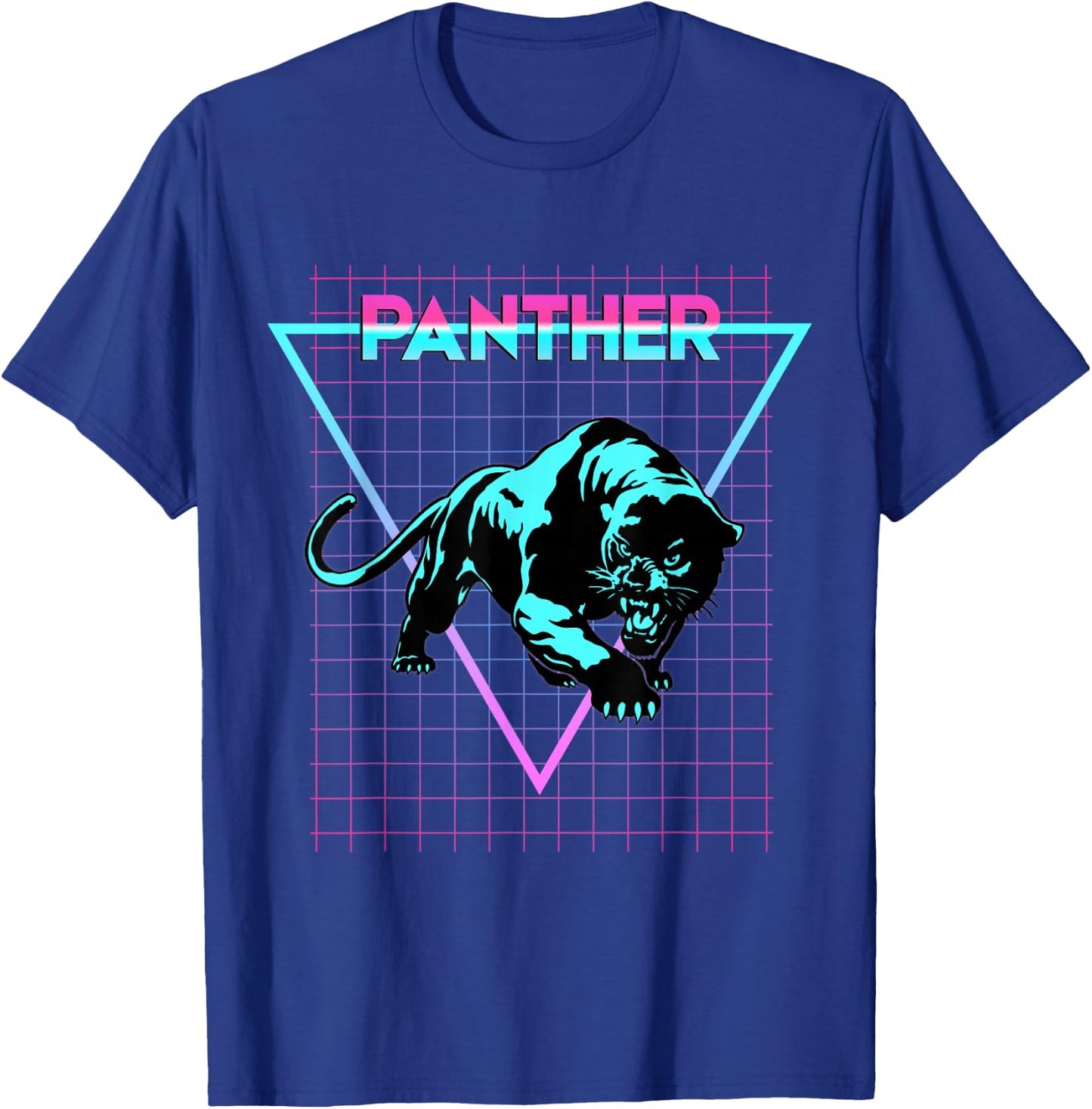 Panther Aesthetic Retro Black Panther T-Shirt - T-Shirt | Royal