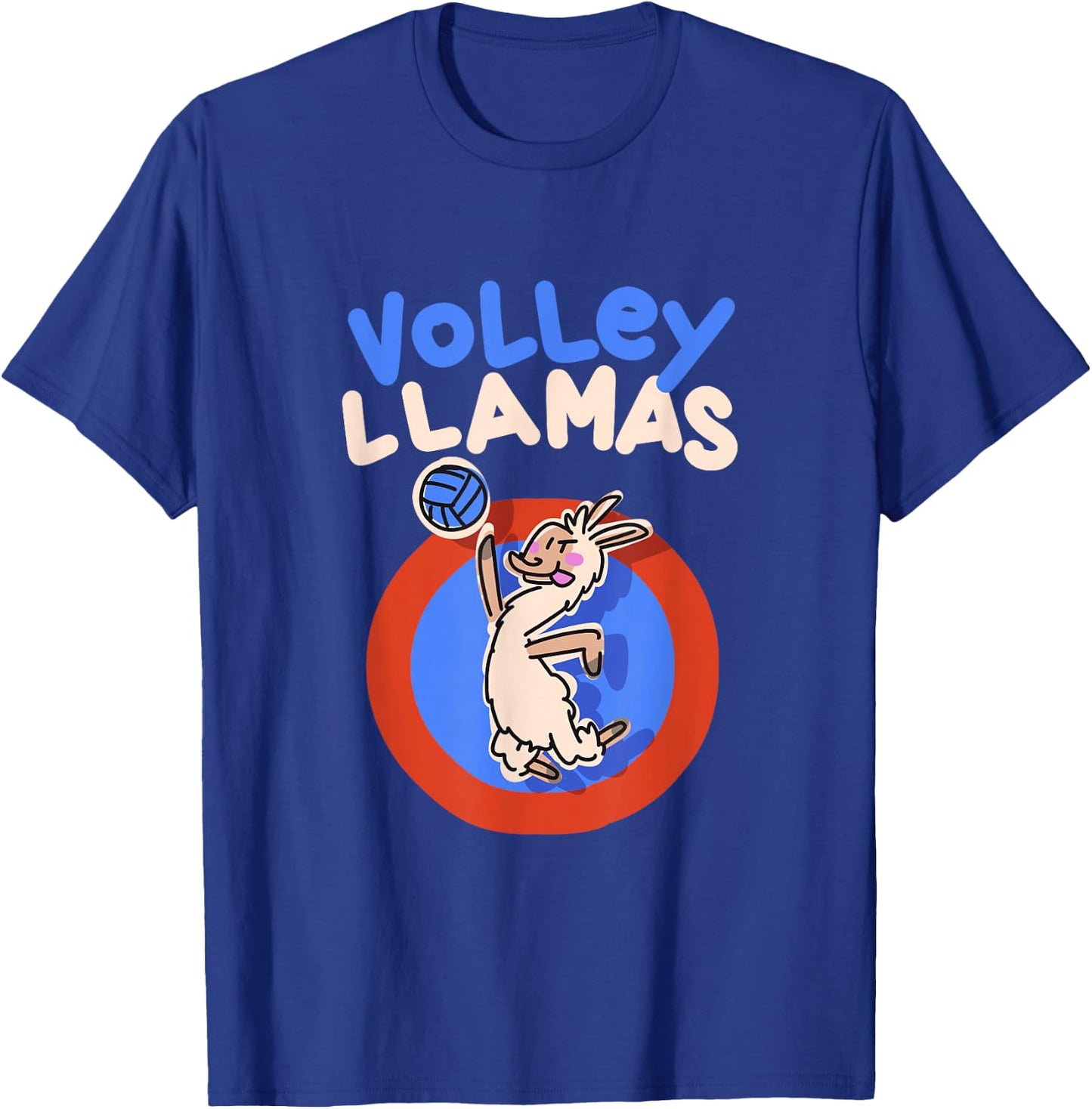 Volley Llamas I Funny Volleyball Lama Alpaca T-Shirt - T-Shirt | Royal