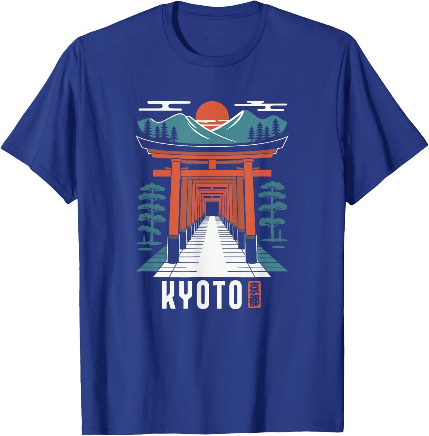 Kyoto Japan Fushimi Inari Shrine Japanese Kanji Souvenir T-Shirt - T-Shirt | Royal