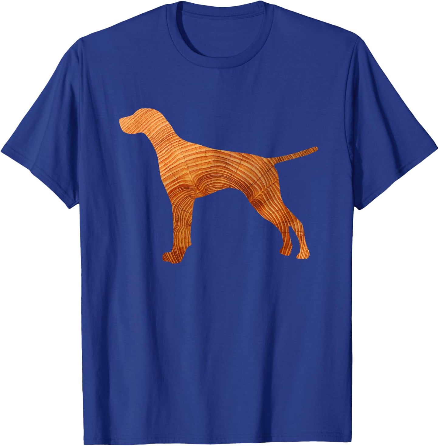German Shorthair Pointer Shirt | Dog Tree Nature Silhouette T-Shirt - T-Shirt | Royal
