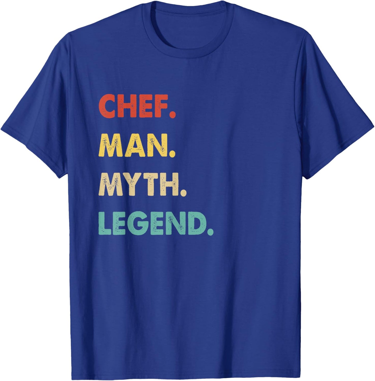 Funny Chef Gifts Chef Man Myth Legend T-Shirt - T-Shirt | Royal