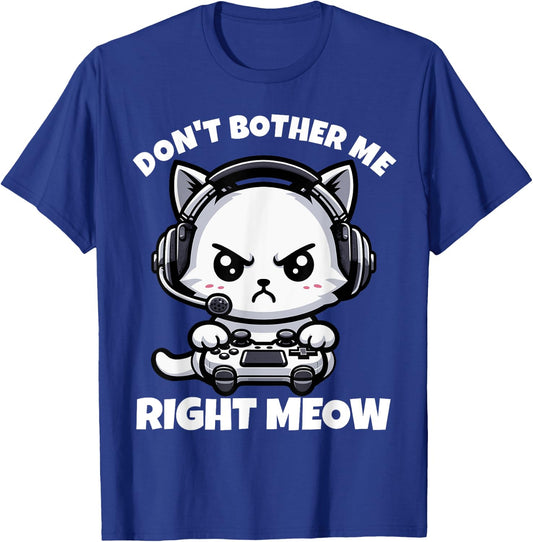 Funny Video Gamer, Cat Gaming , Boys Kids, Video Game T-Shirt - T-Shirt | Royal
