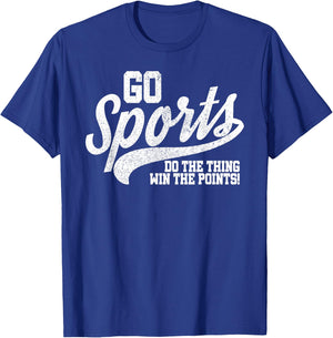 Go Sports Do The Thing Win The Points Funny Retro T-Shirt - T-Shirt | Royal