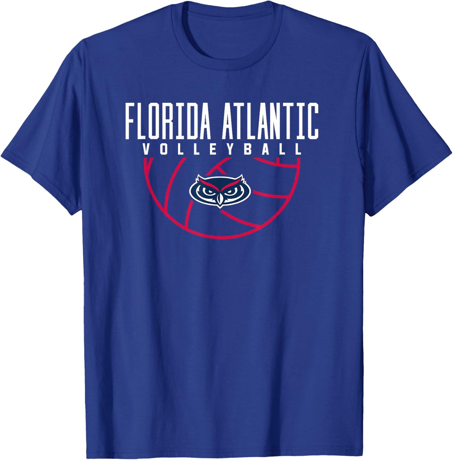 Florida Atlantic University FAU Owls Volleyball T-Shirt - T-Shirt | Royal