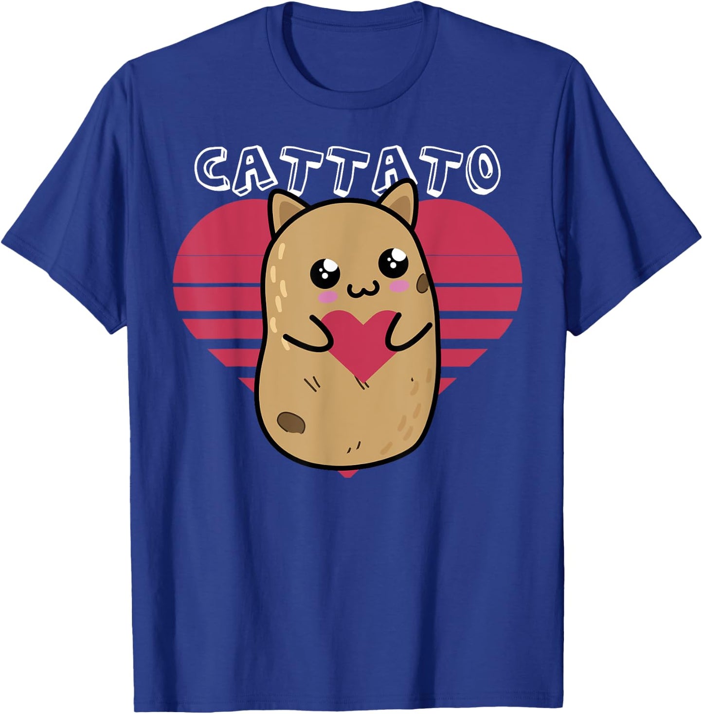 Cat Potato Cattato Hilarious Novelty design Women T-Shirt - T-Shirt | Royal