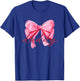 Daddy Pink Bow Birthday Baby Shower Family Pink Ribbon T-Shirt - T-Shirt | Royal