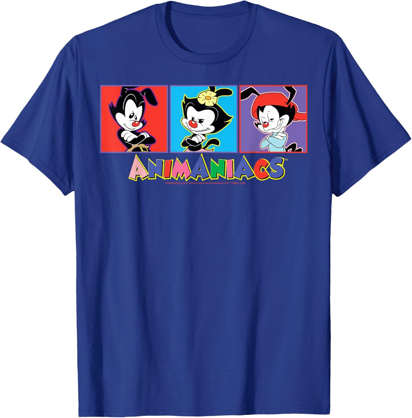 Animaniacs Yakko Wakko And Dot Box Up T-Shirt - T-Shirt | Royal